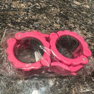 Pink Barbell Clamps